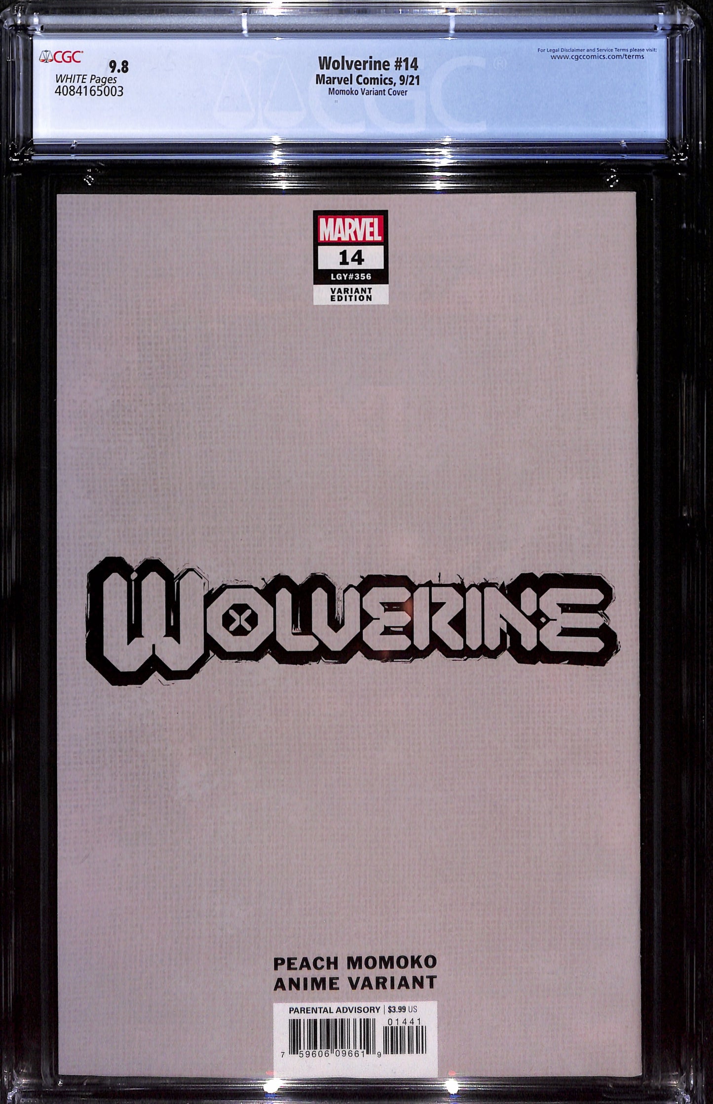 Wolverine #14 Momoko Variant Cover 9.8