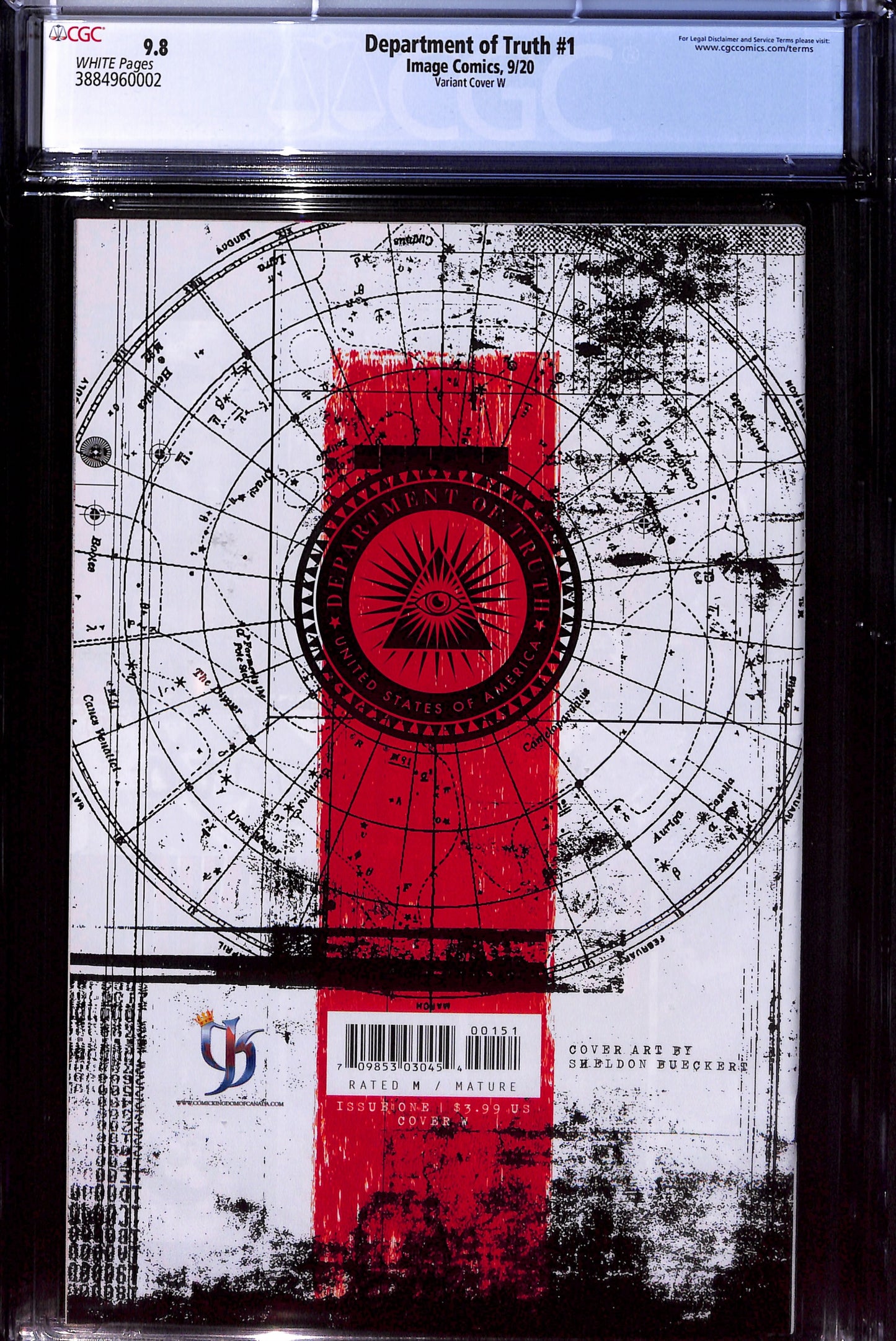 Department of Truth #1 Variant Cover W 9.8