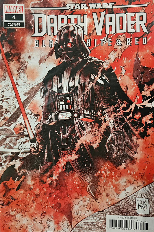 VF Star Wars: Darth Vader Black, White, and Red #4 Daniel Trade Dress Variant