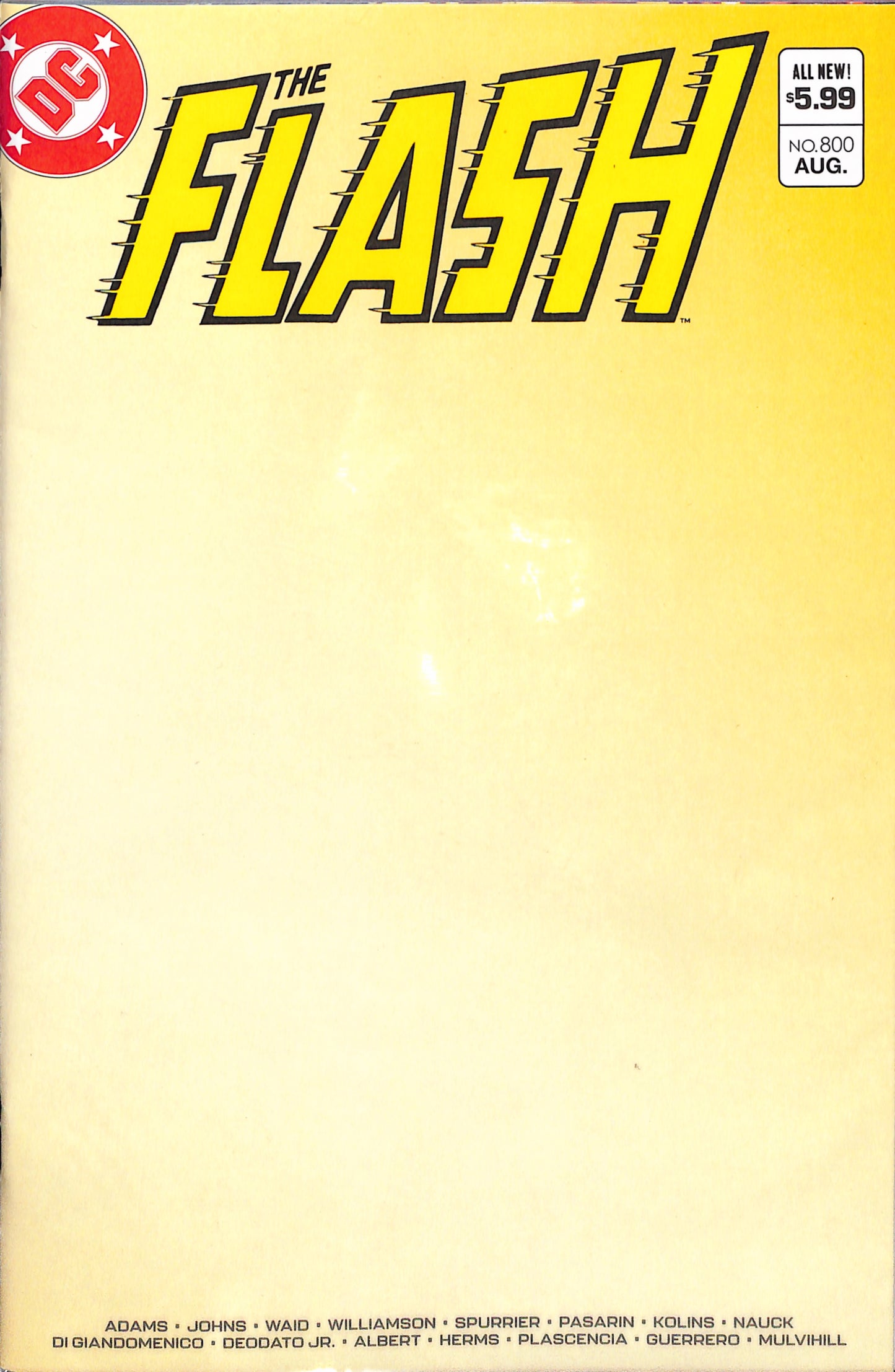 VF Flash #800 Yellow Blank Variant