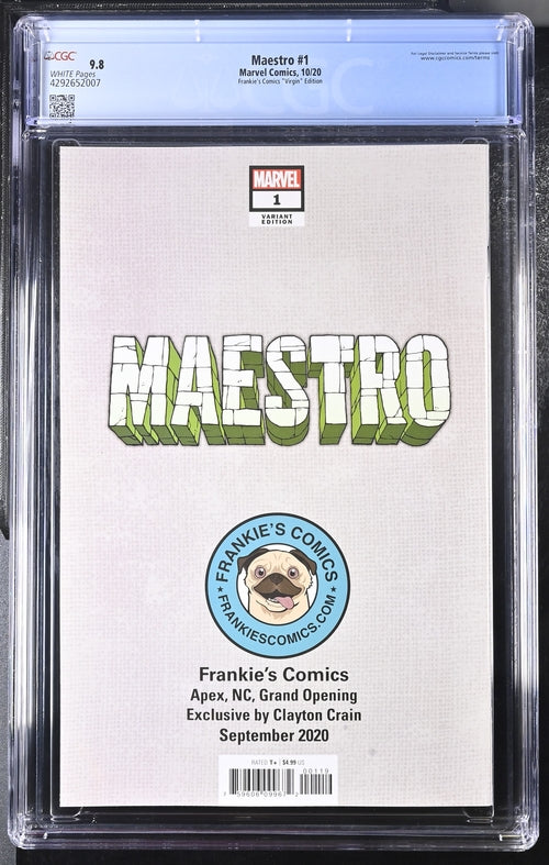 Maestro #1 Frankie's Comics "Virgin" Edition 9.8