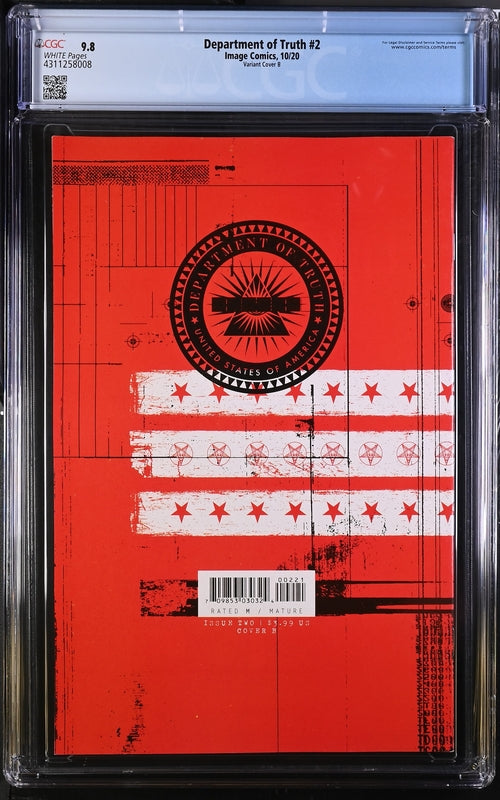 Department of Truth #2 Variant Cover B 9.8