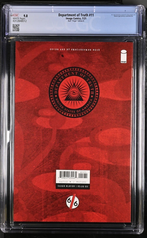 Department of Truth #11 Bust "Virgin" Edition B 9.8