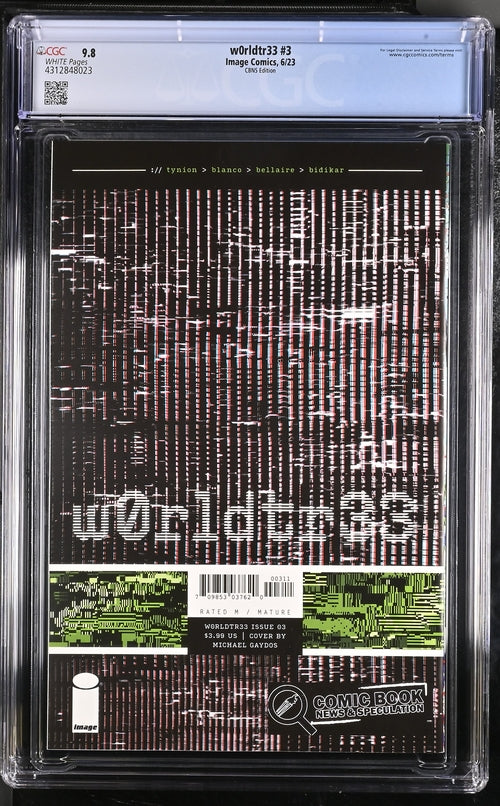 w0rldtr33 #3 CBNS Edition 9.8