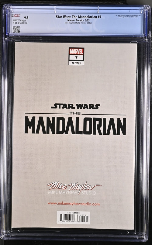 Star Wars: The Mandalorian #7 Mike Mayhew Studio "Virgin" Edition 9.8