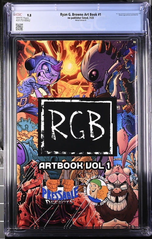 Ryan G. Browne Art Book #1 Metal Edition B 9.8