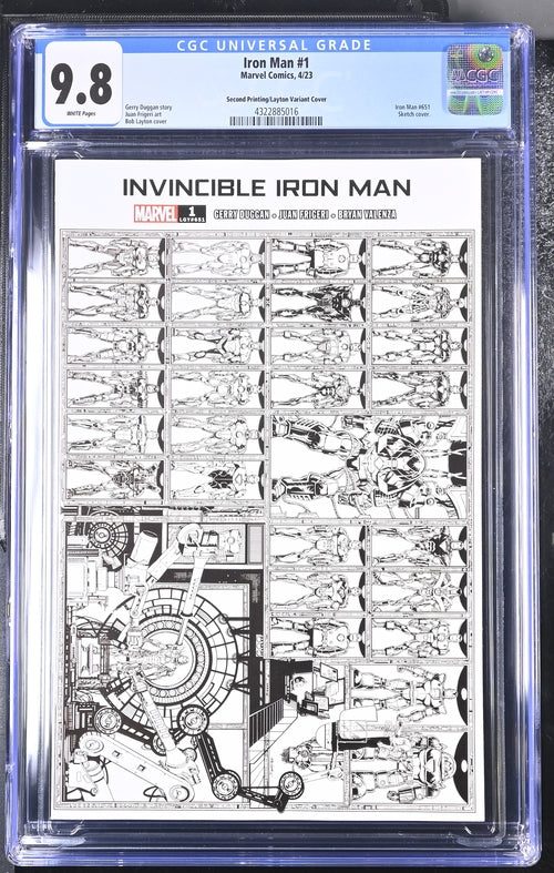 Iron Man #1  Second Printing/Layton Variant Cover  9.8
