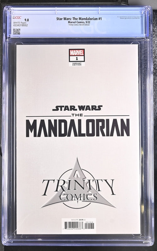 Star Wars: The Mandalorian #1 Trinity Comics Sketch Edition 9.8