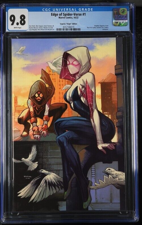 Edge of Spider-Verse #1 Segovia Virgin Variant CGC 9.8 (2022)