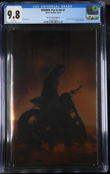 BRZRKR: Pen & Ink #1 Rahzzah Virgin Foil Cover 616 Edition B CGC 9.8 (2023)