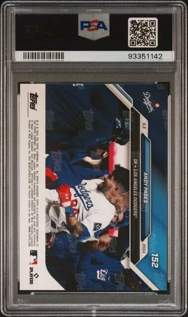 2024 TOPPS NOW Andy Pages Orange PSA 9 /5