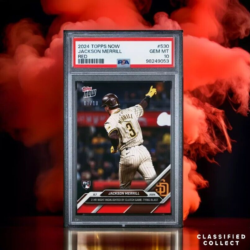 2024 TOPPS NOW 530 JACKSON MERRILL RED PSA 10 /10