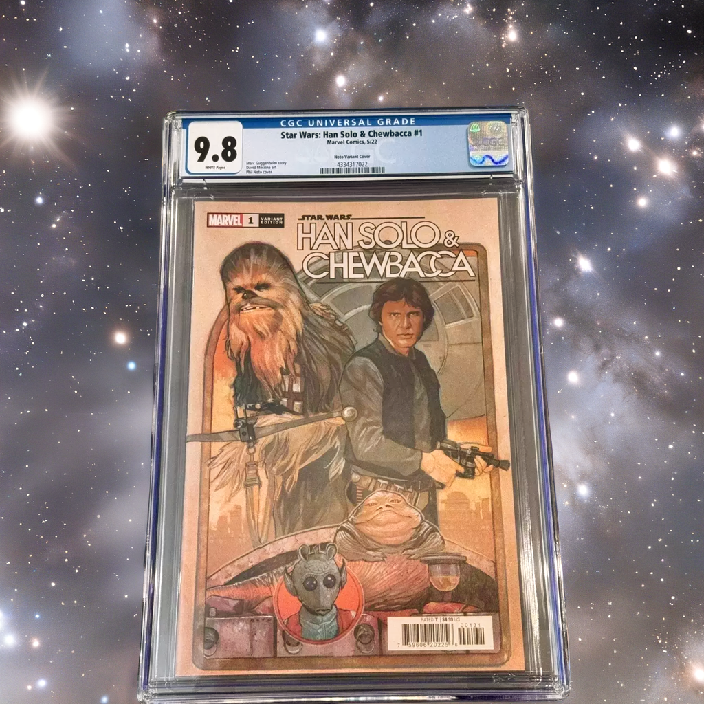 Star Wars Han Solo & Chewbacca #1 Phil Noto 1:25 Variant CGC 9.8 (2022)