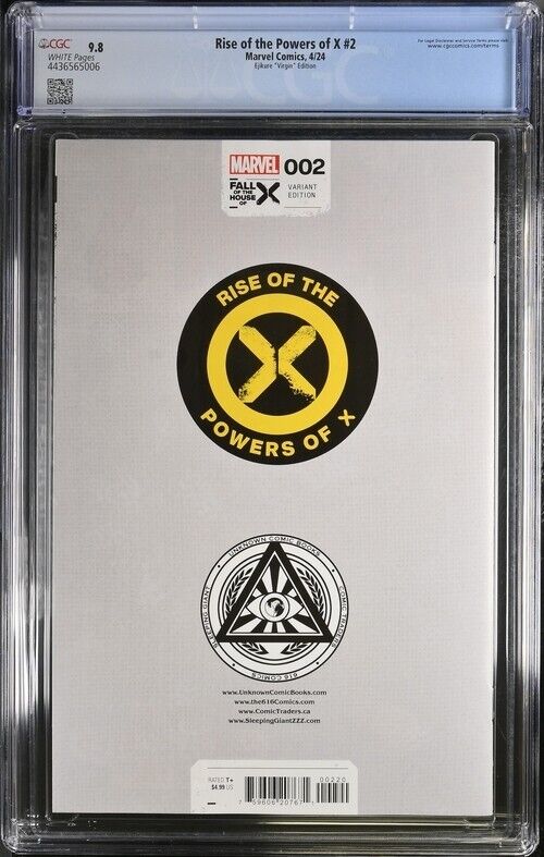 Rise of the Powers of X #2 Ejikure "Virgin" Edition CGC 9.8 (2024)