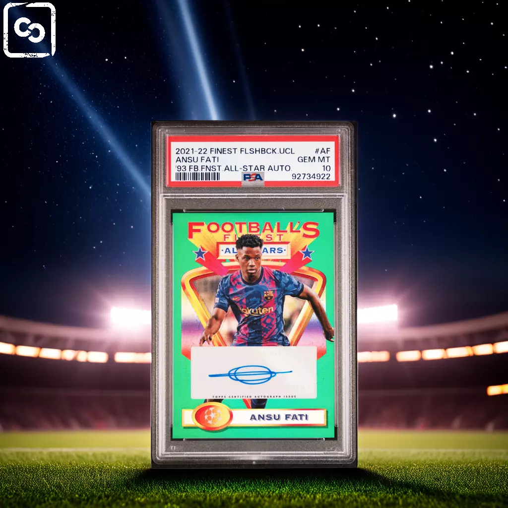 2021-22 TOPPS FINEST UEFA 1993 ALL-STAR AUTOGRAPHS ANSU FATI PSA 10 /75