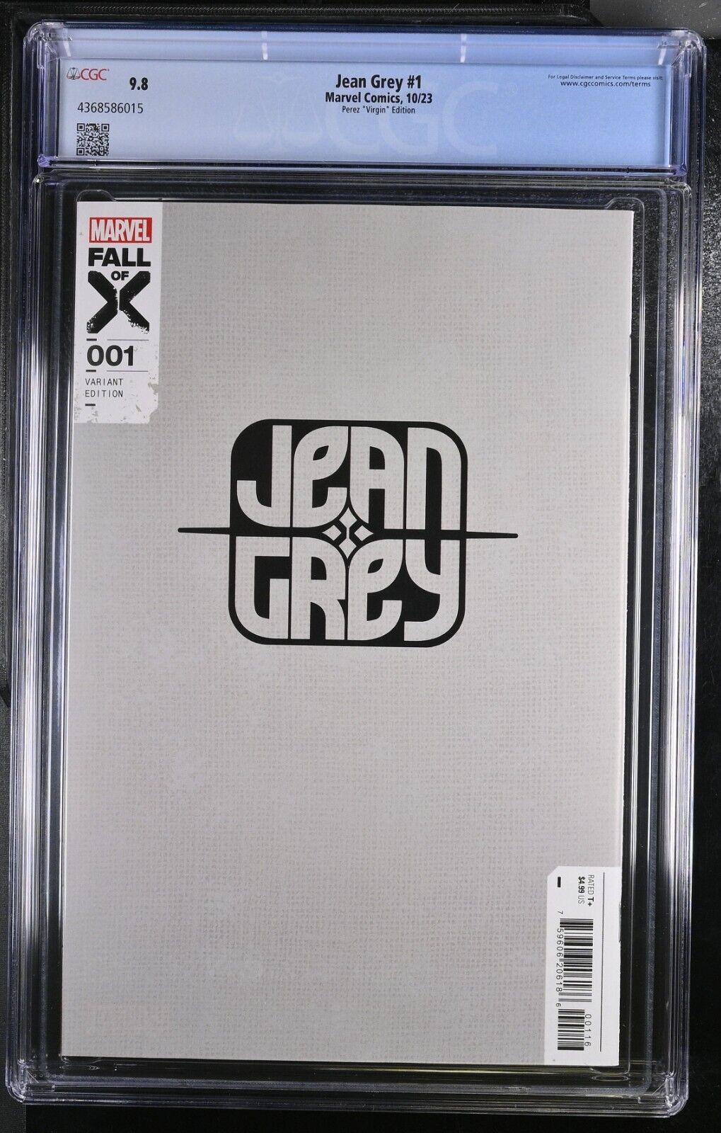 Jean Grey #1 1:100 Perez Virgin Variant CGC 9.8(2023)