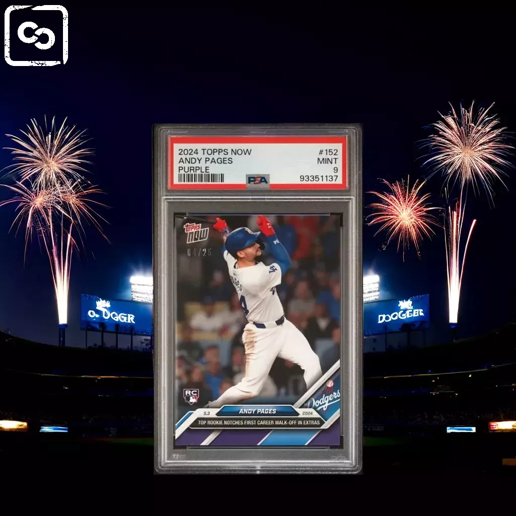 2024 TOPPS NOW Andy Pages Purple PSA 9 /25