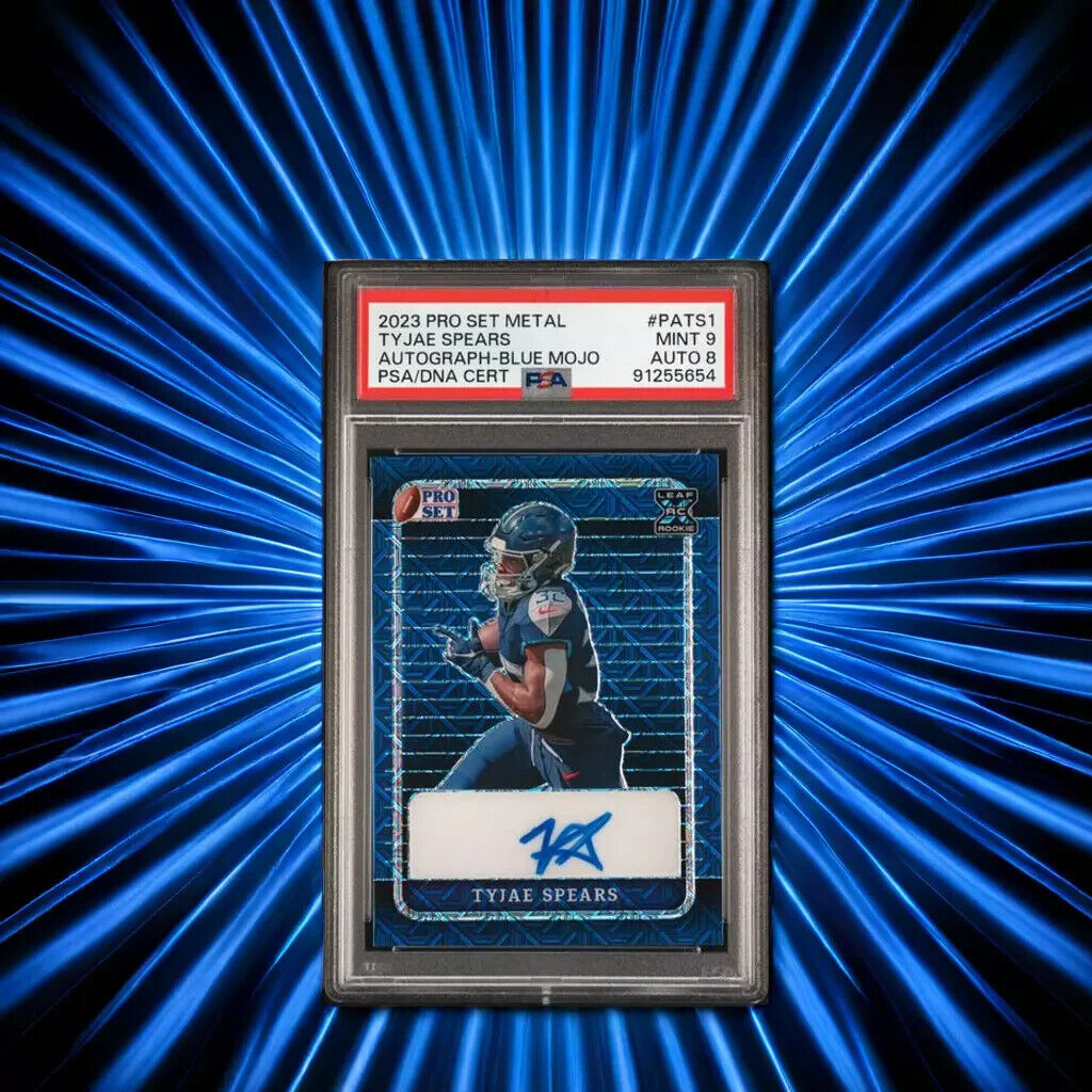 2023 LEAF PRO SET METAL AUTOGRAPHS Tyjae Spears /15 Mint 9