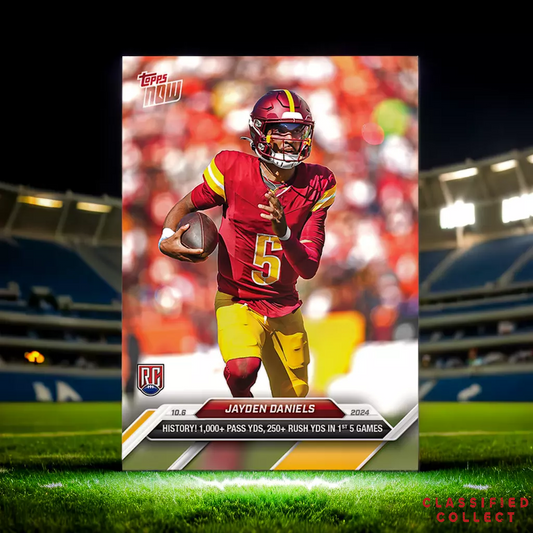 Jayden Daniels - 2024 TOPPS NOW® Football Card 6 RC Rookie