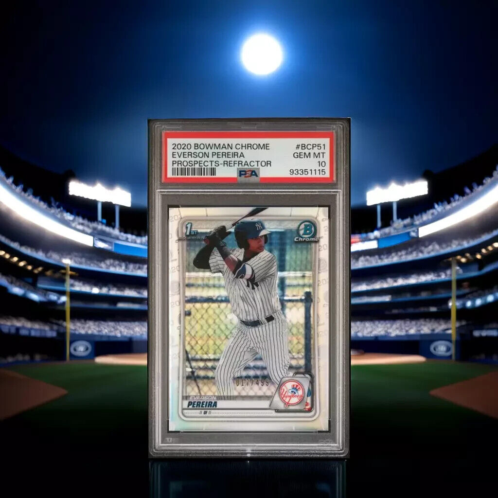 2020 BOWMAN CHROME PROSPECTS Everson Pereira /499 Gem Mint 10