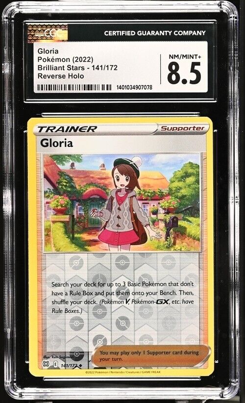 Pokemon Gloria 141/172 Brilliant Stars English Reverse Holo 8.5 (2022)
