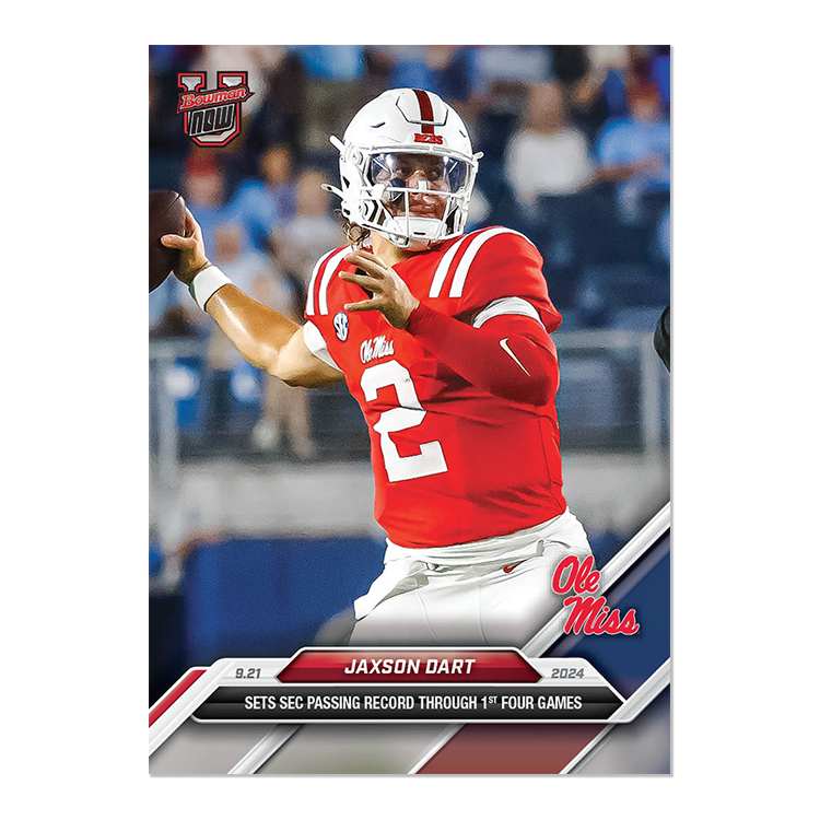 Jaxson Dart - 2024 Bowman U Now® Football Card 16