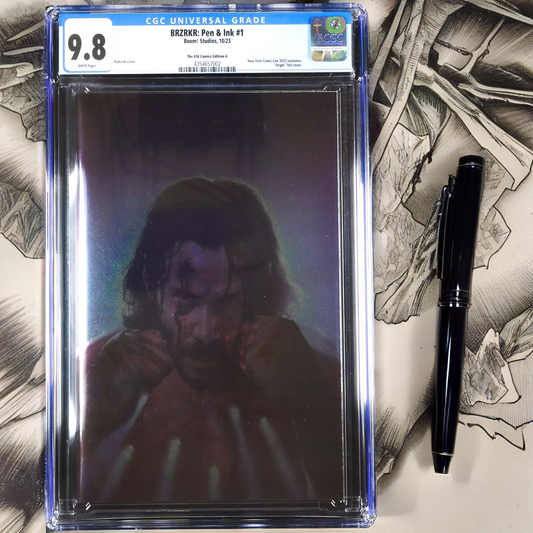 BRZRKR: Pen & Ink #1 Rahzzah Virgin Foil 616 Comics Edition A CGC 9.8 (2023)