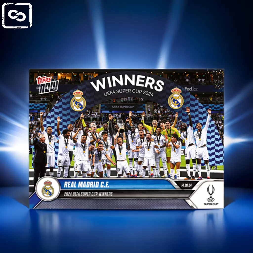 2024 TOPPS NOW UEFA Super Cup Winners Real Madrid C.F.