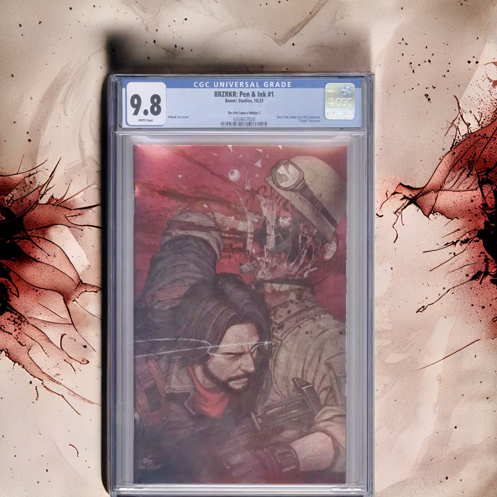 BRZRKR: Pen & Ink #1 Lee Virgin Foil Cover 616 Edition C CGC 9.8 (2023)