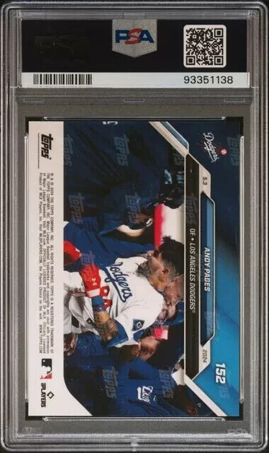 2024 TOPPS NOW Andy Pages Purple PSA 10 /25