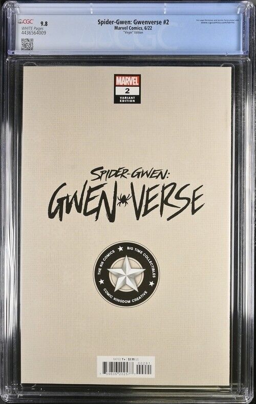 Spider-Gwen: Gwenverse #2 "Virgin" Edition CGC 9.8 (2022)