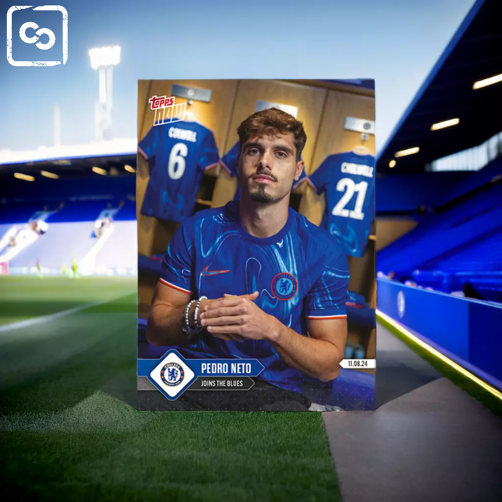24/25 TOPPS NOW Joins the Blues Chelsea FC Pedro Neto Card 1