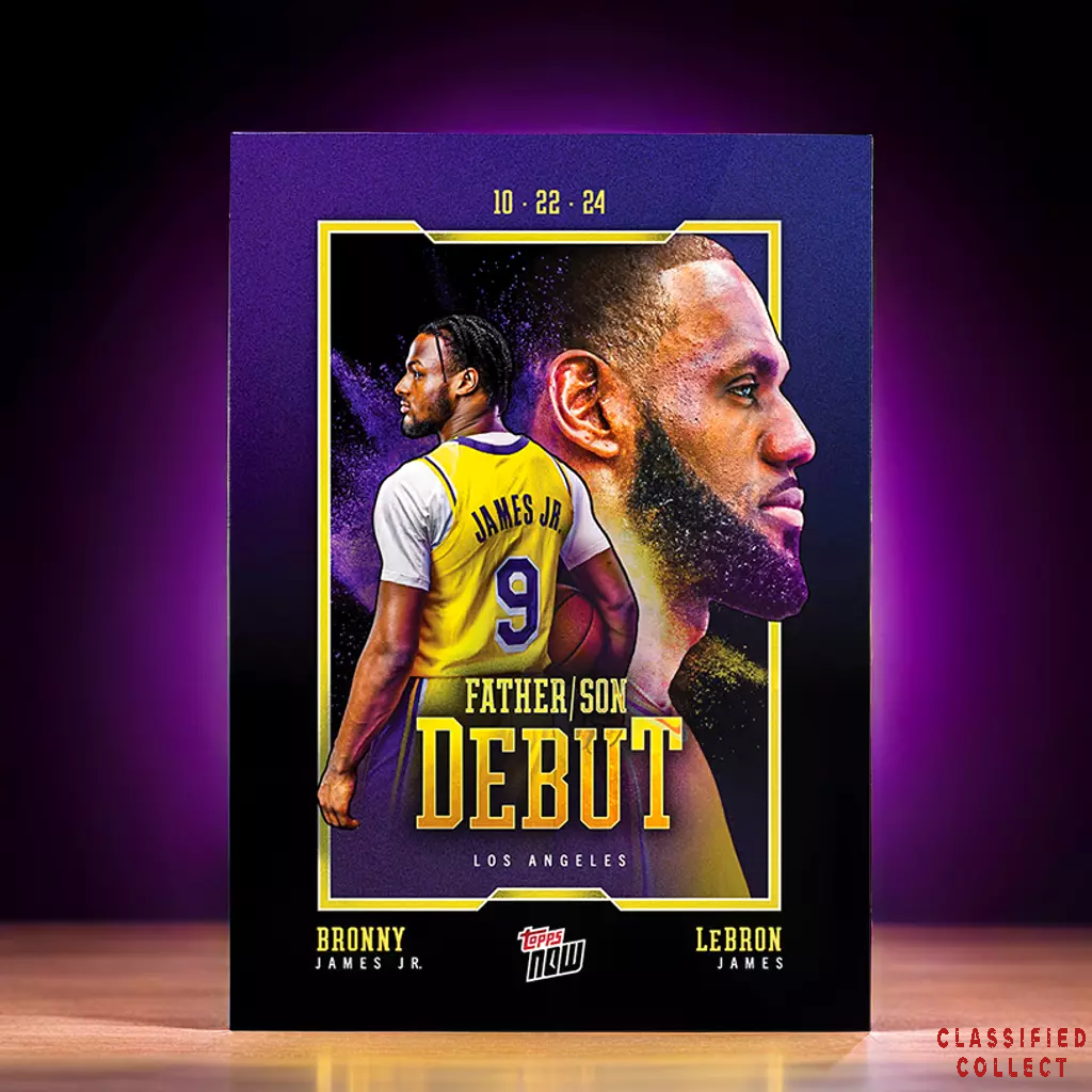 Bronny James Jr./LeBron James - 2024-25 Topps NOW Card 1