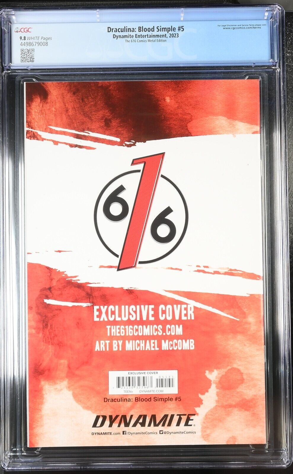 Draculina: Blood Simple #5	The 616 Comics Metal Edition CGC 9.8 (2023)