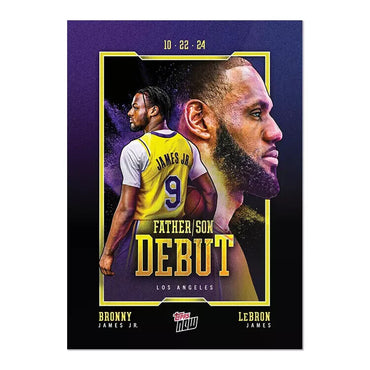 Bronny James Jr./LeBron James - 2024-25 Topps NOW Card 1