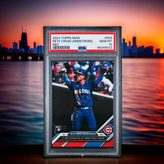 2024 TOPPS NOW 503 PETE CROW-ARMSTRONG RED PSA 10 /10