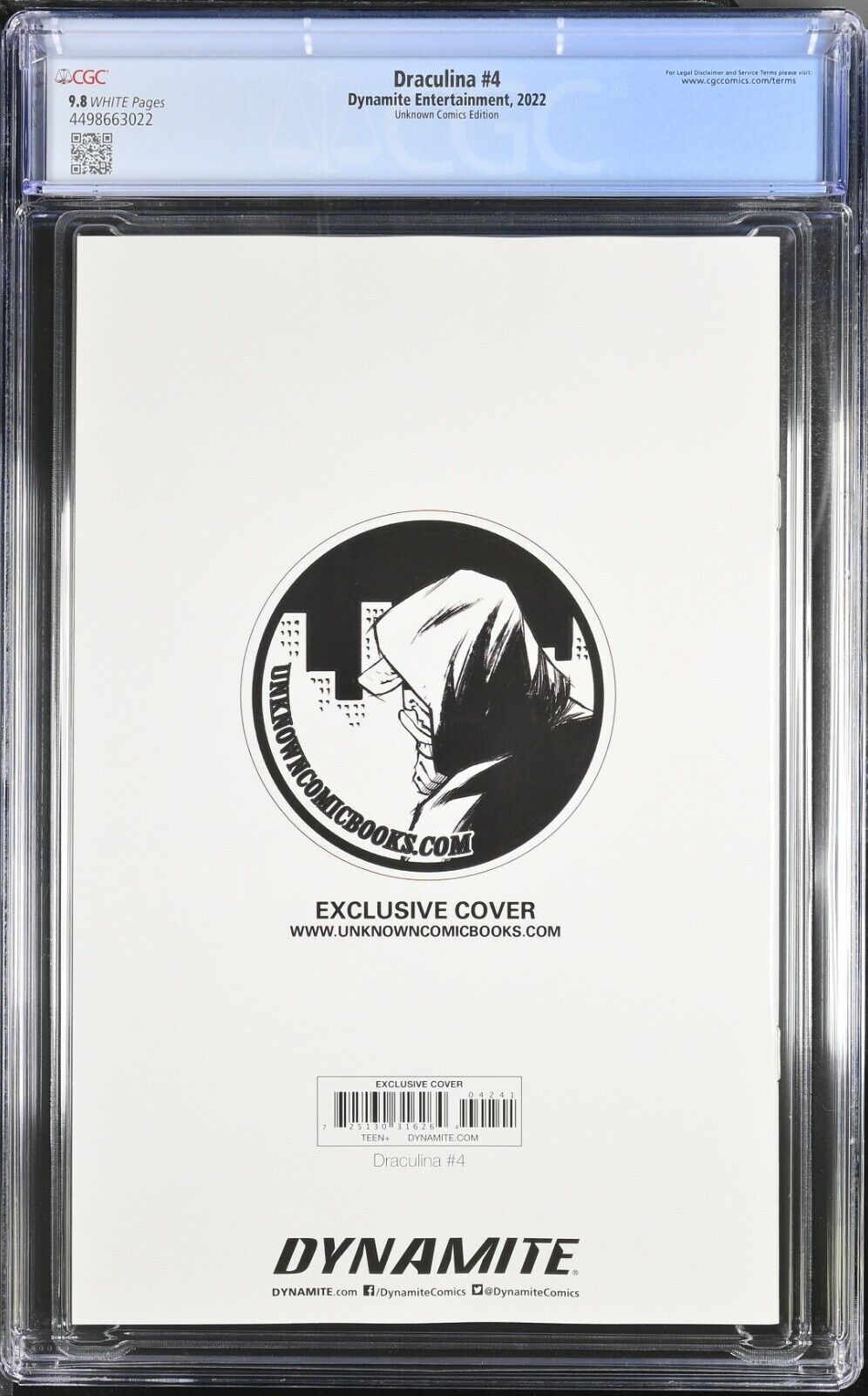 Draculina #4 Unknown Comics Edition CGC 9.8 (2022)