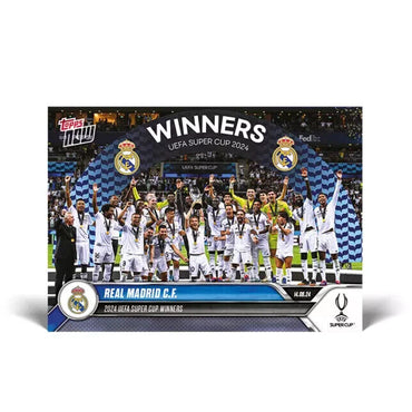 2024 TOPPS NOW UEFA Super Cup Winners Real Madrid C.F.