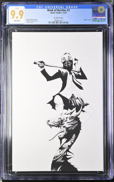 Book of Butcher  #1	Lee Sketch Cover CGC 9.9 (2023)