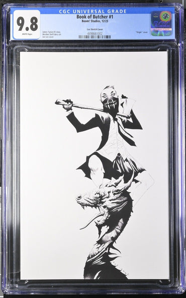 Book of Butcher  #1	Lee Sketch Cover CGC 9.8 1:5 (2023)