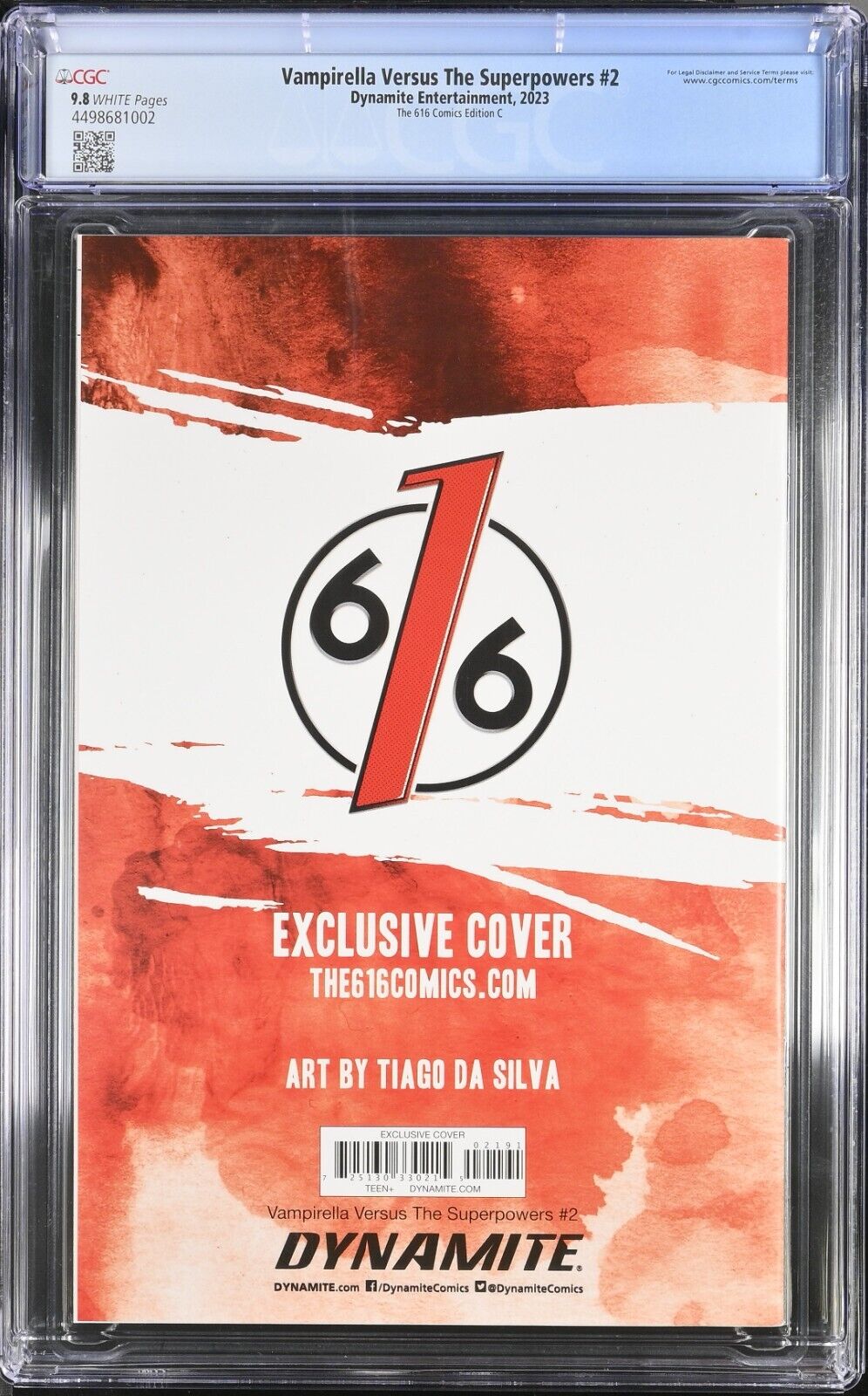 Vampirella Versus The Superpowers #2	 The 616 Comics Edition C CGC 9.8 (2023)