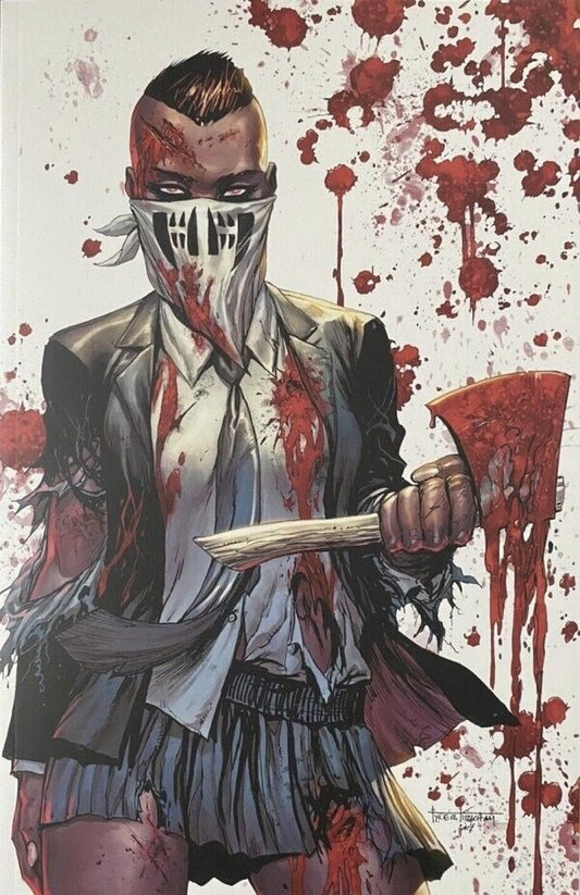 Book of Slaughter #1 Battle Damage Tyler Kirkham Virgin Variant (2022)