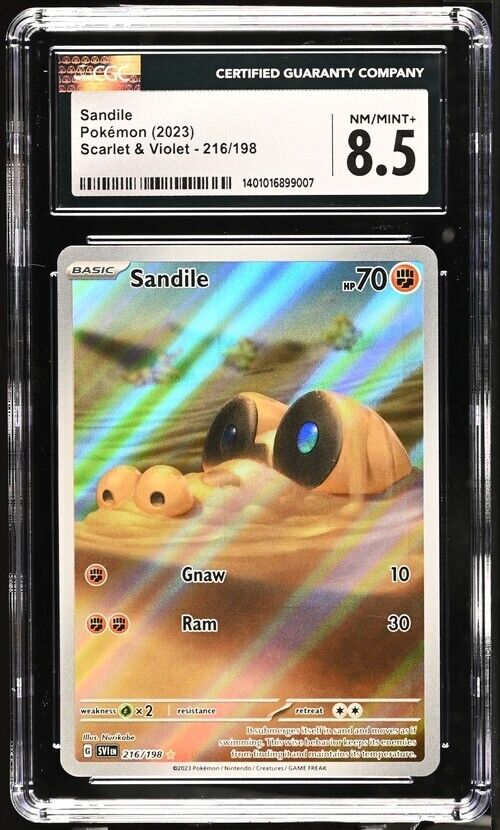 Pokemon Sandile 216/198 Scarlet & Violet - SV1EN English 8.5 (2023)