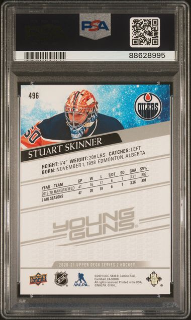 2020 UPPER DECK STUART SKINNER 496 PSA MINT 9
