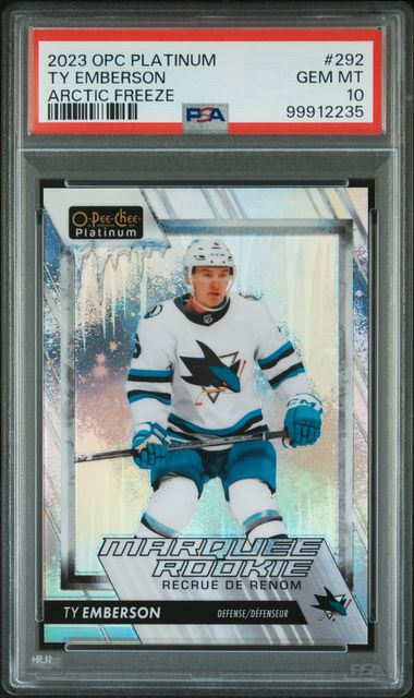 2023 O-PEE-CHEE PLATINUM TY EMBERSON   292  ARCTIC FREEZE PSA GEM MT 10  /99
