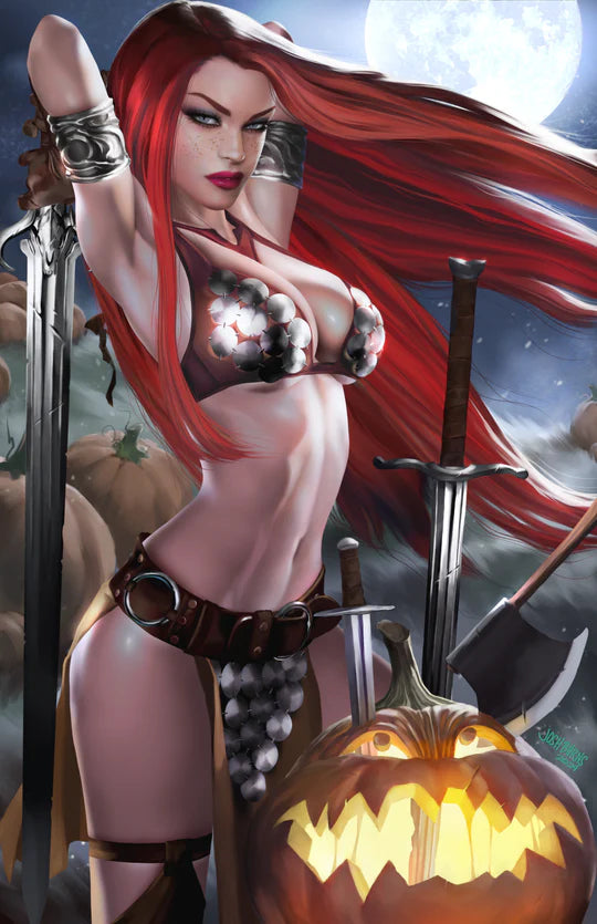 Red Sonja #15 Josh Burns Halloween Virgin Variant Cover A