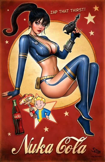 Zirty Girlz #4 Nuka Girl with boy Nathan Szerdy Foil Edition
