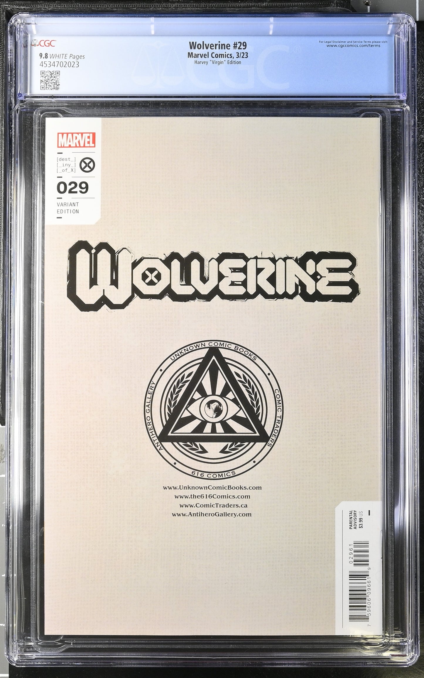 Wolverine #29 Harvey "Virgin" Edition 9.8