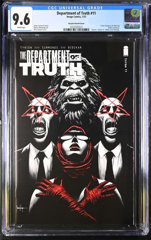 Department of Truth #11 Suayan Variant Cover CGC 9.6