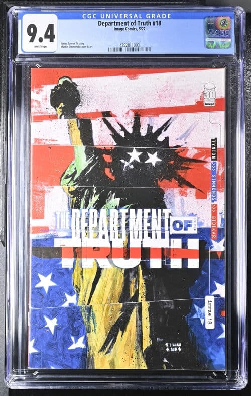 Department of Truth #18 Martin Simmonds Cover A CGC 9.4